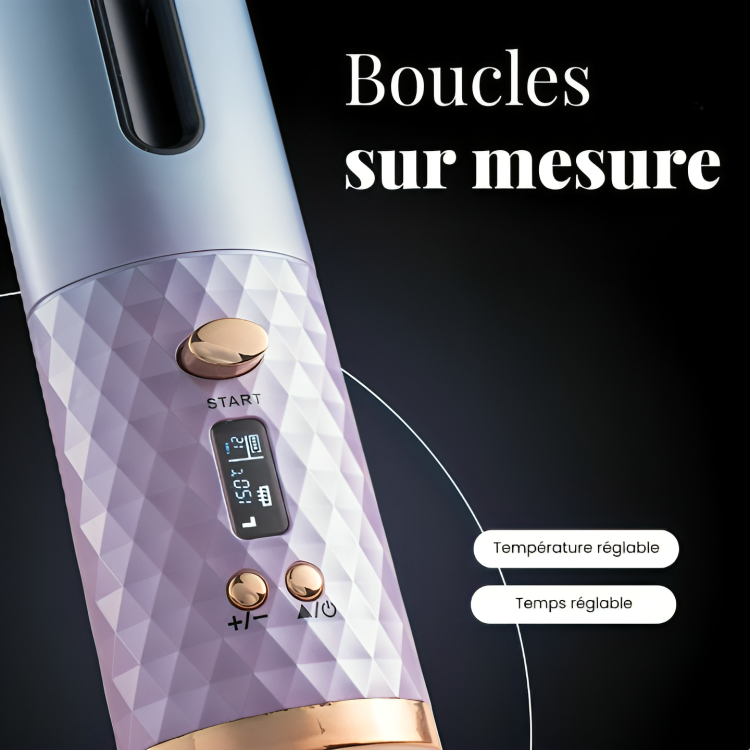 CurlyGo – Fer à Boucler Automatique Sans Fil
