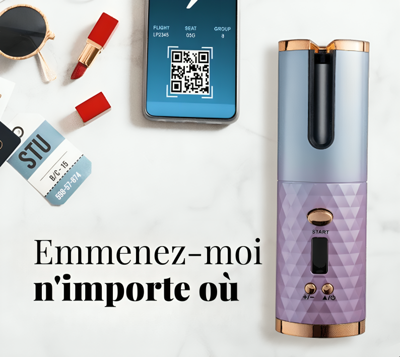CurlyGo – Fer à Boucler Automatique Sans Fil